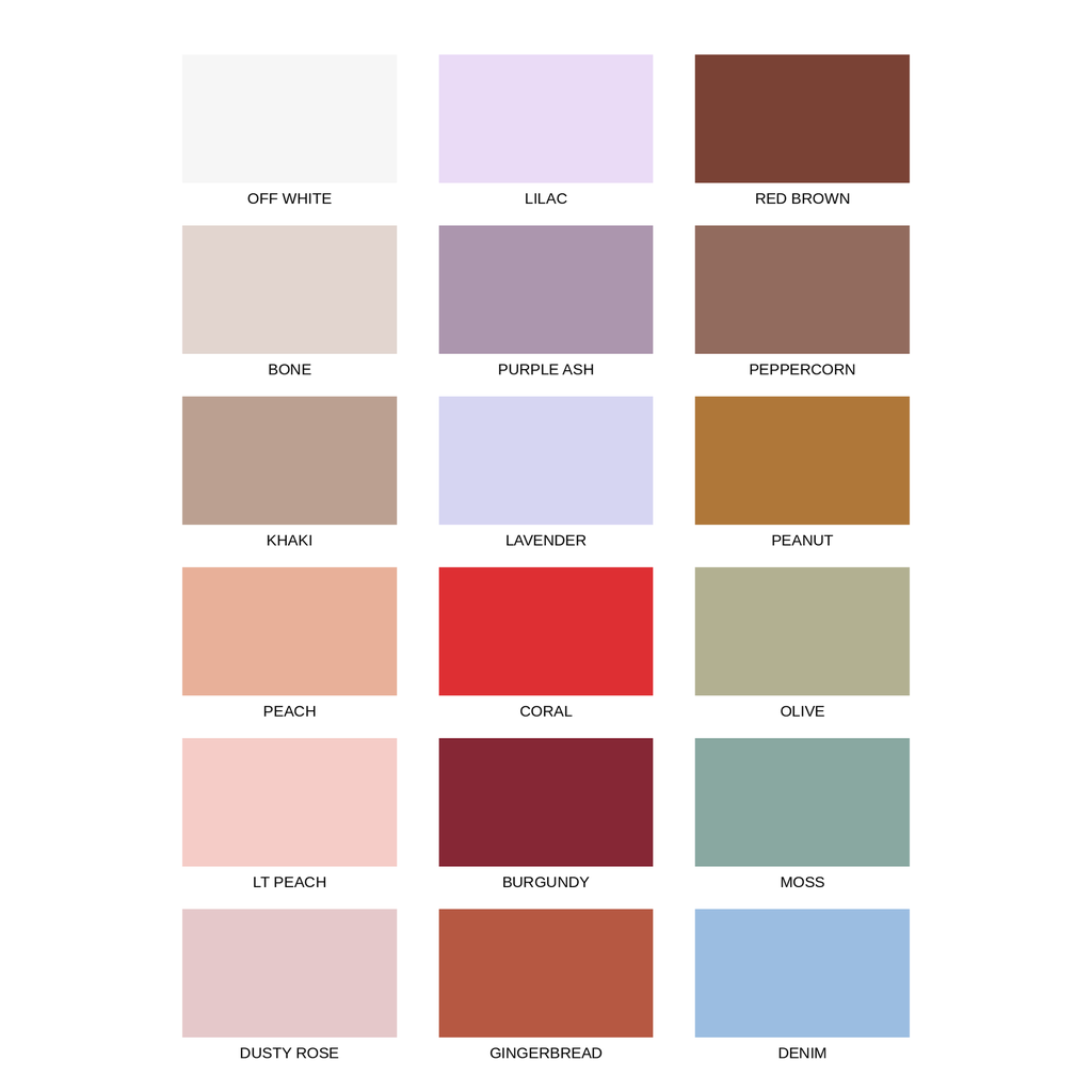 Wicker Rib - Carta de colores 1