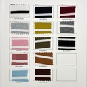 Celeste Rib Stripe - Carta de colores