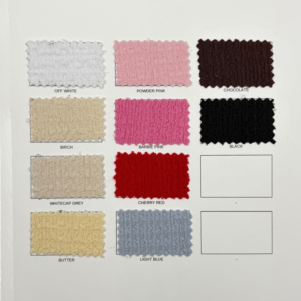 Ripple Crinkle Knit - Carta de colores