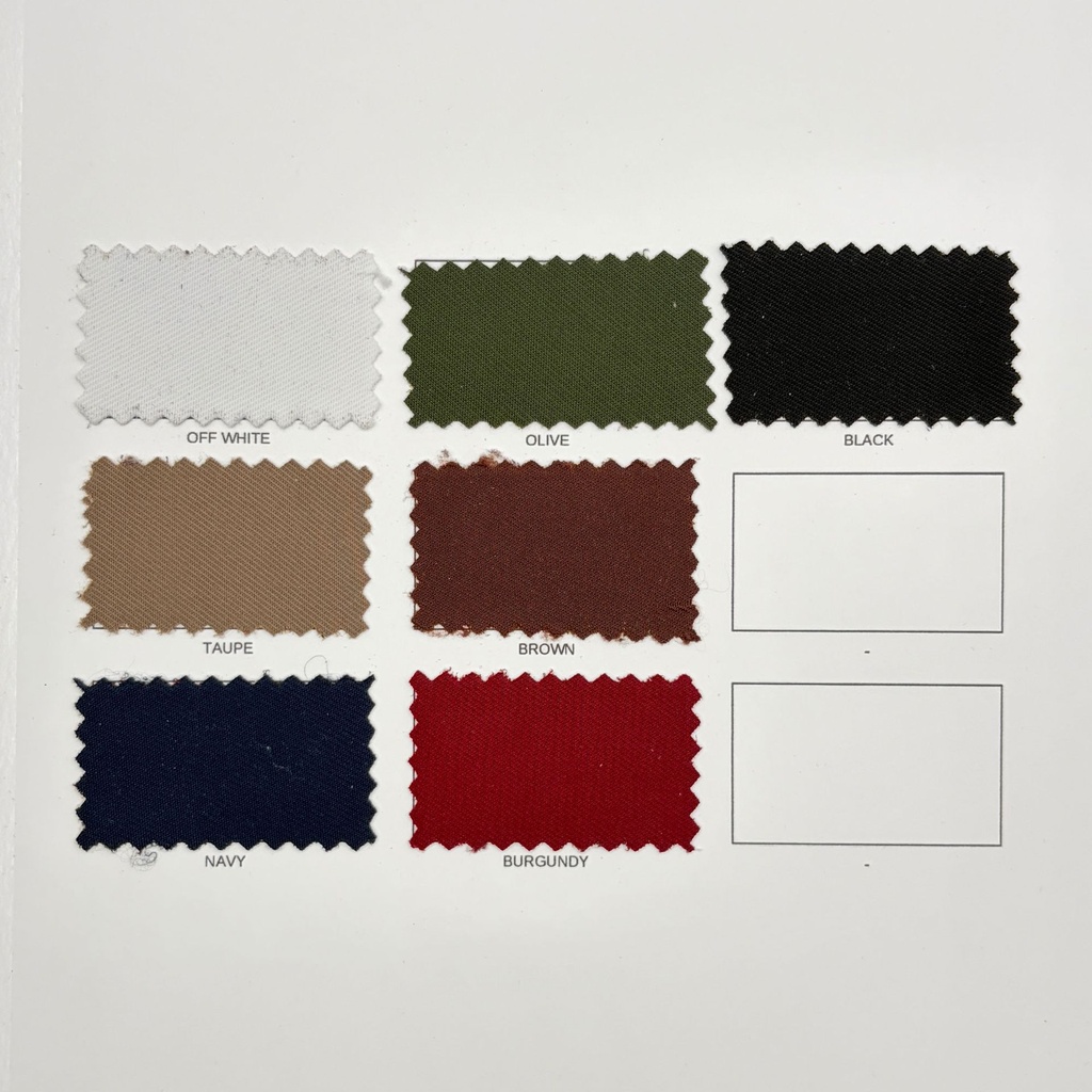 Silhouette Twill - Carta de colores