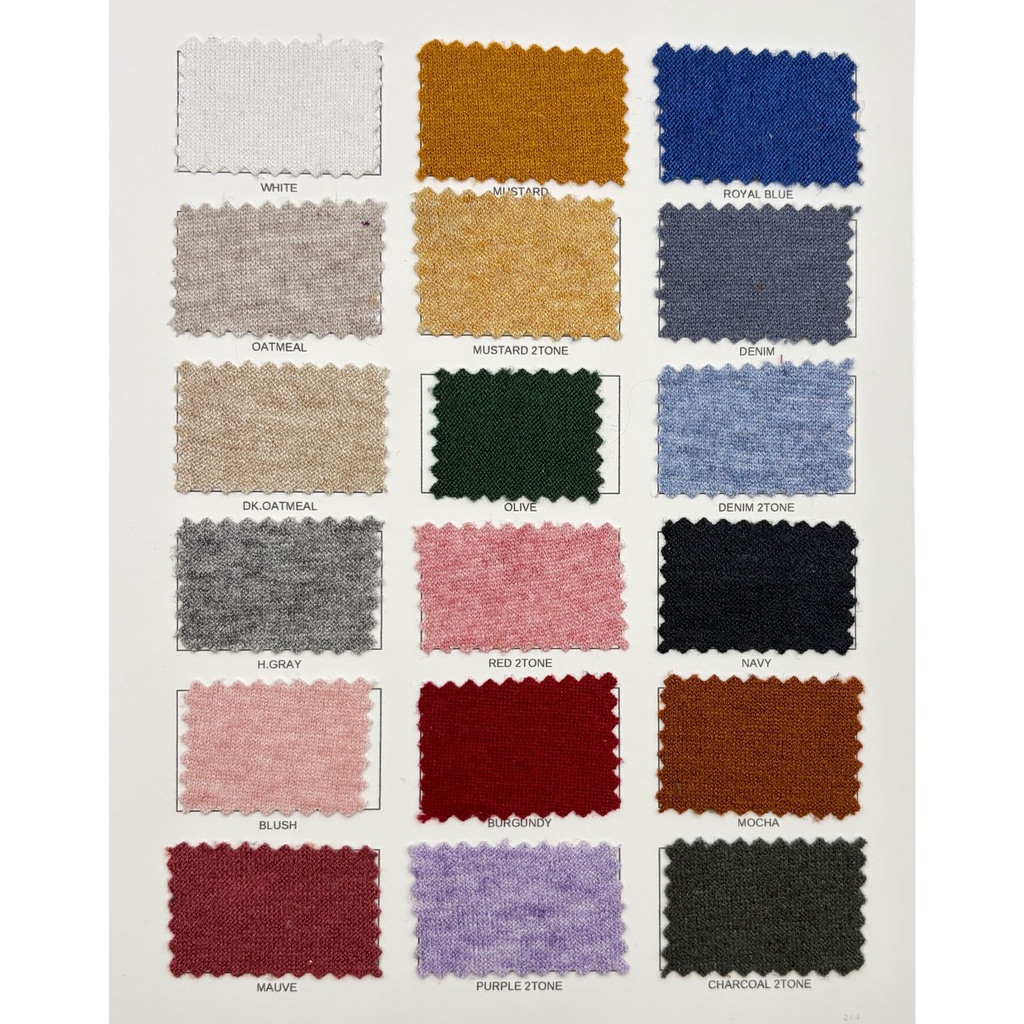 Silky Cashmere - Carta de colores 1