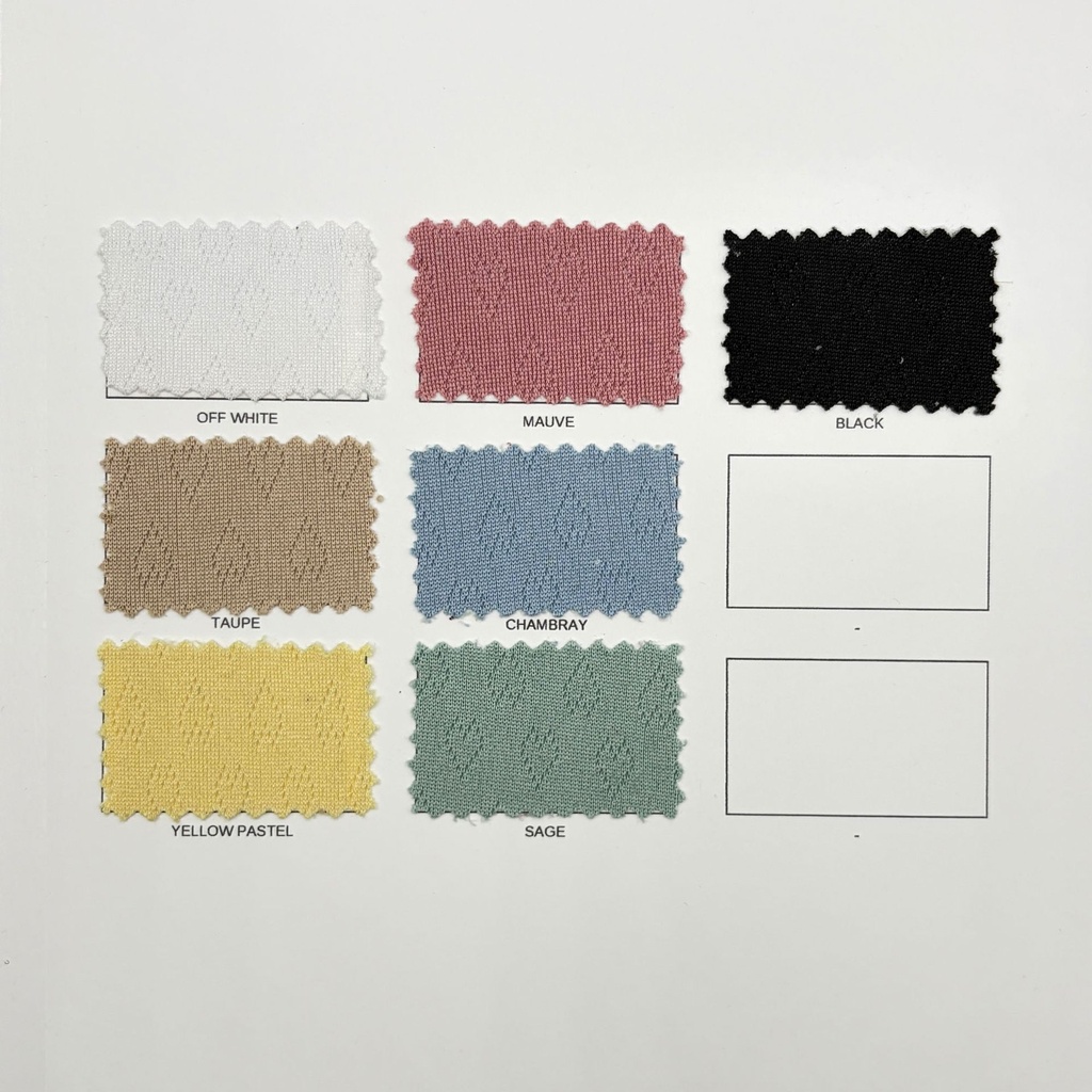 Sweetheart Pointelle - Carta de colores