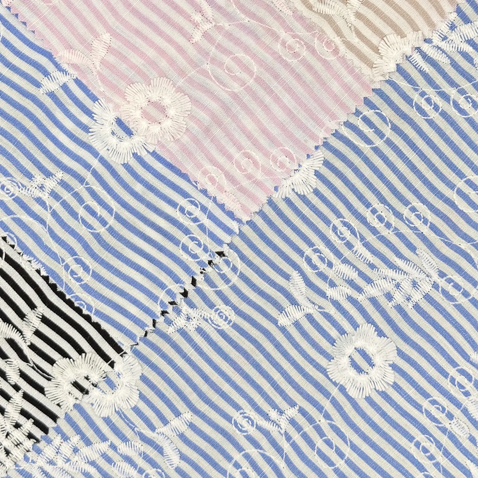 Florence Striped Embroidered