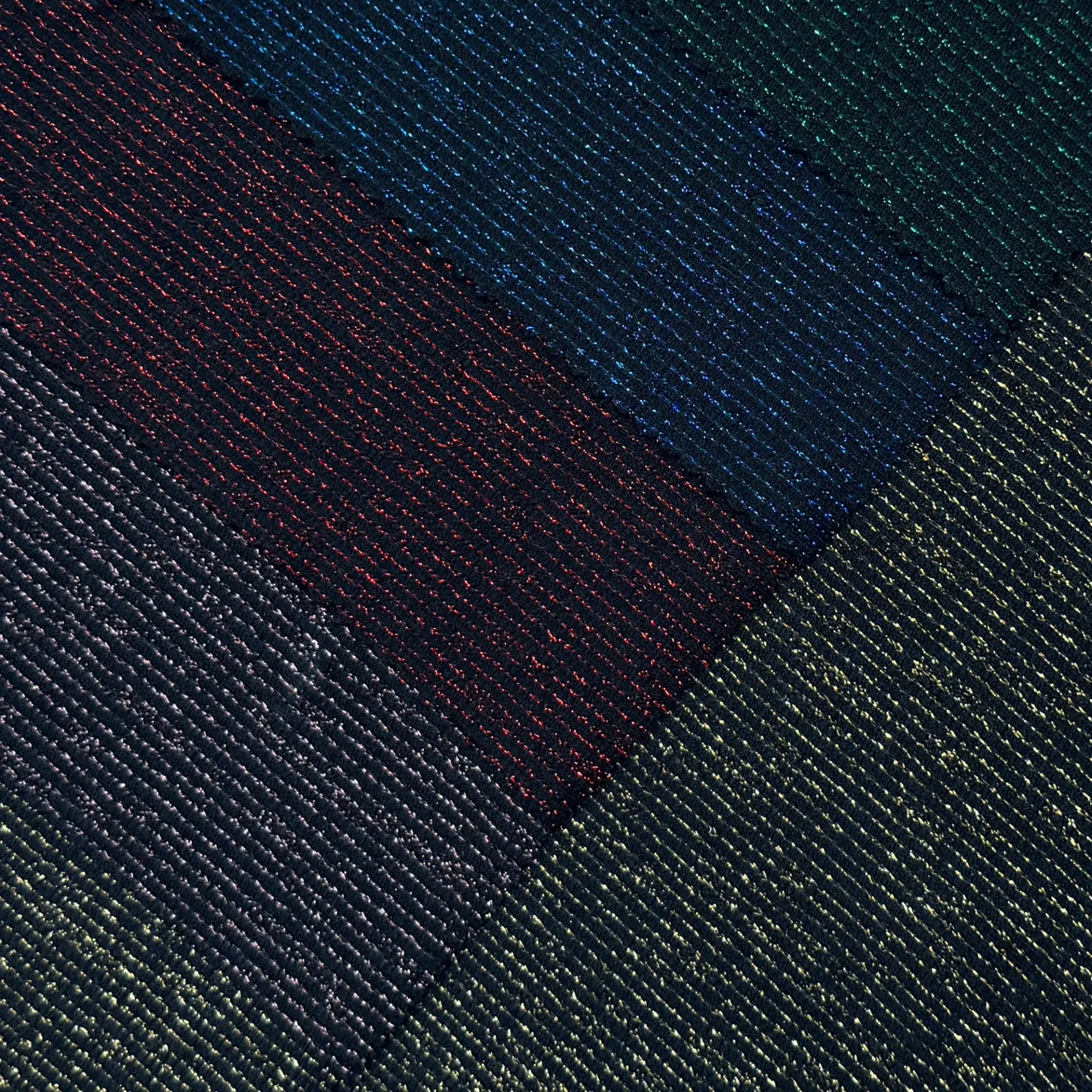 Shiny Lurex Stretch (Black/Kelly Green)