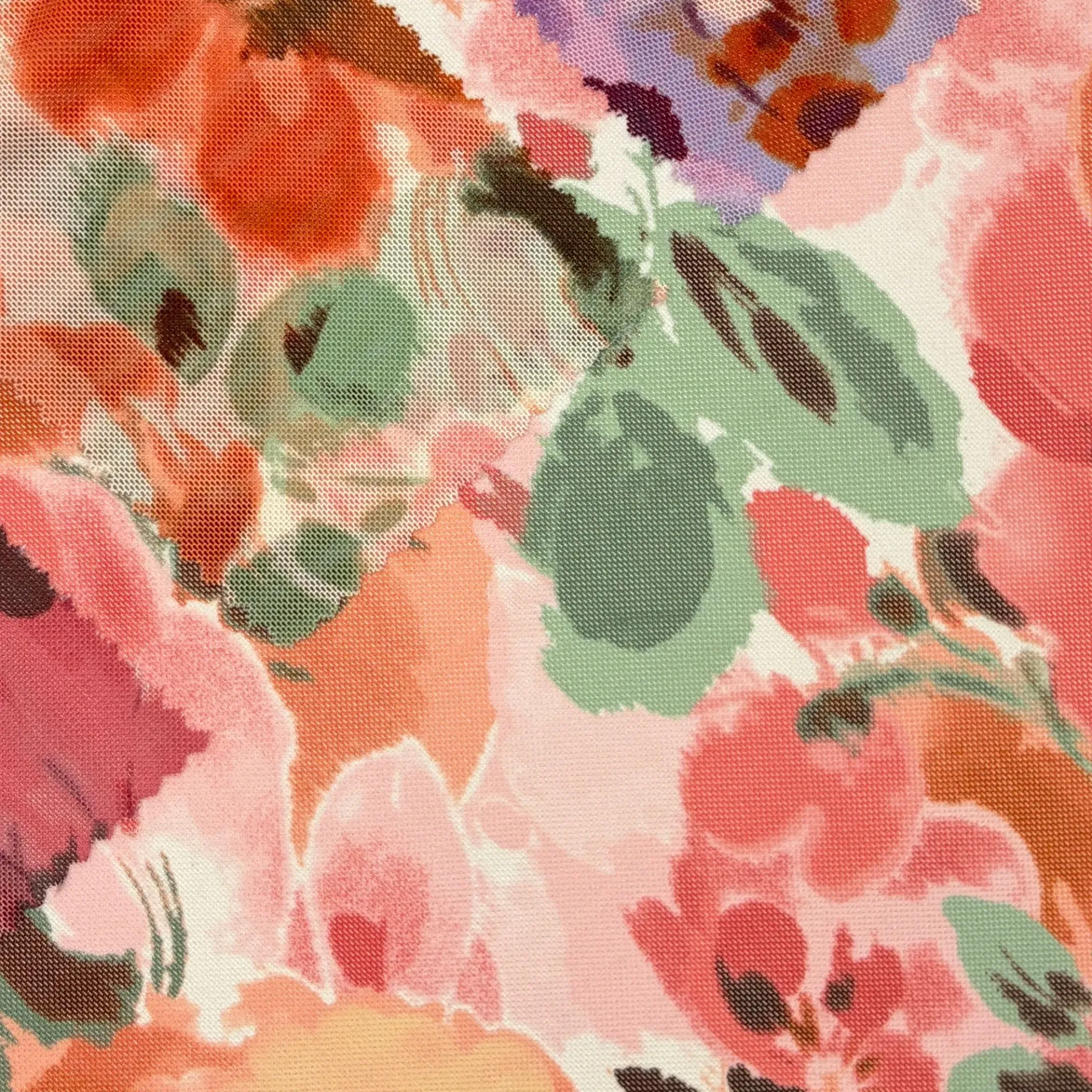 Watercolor Floral Mesh