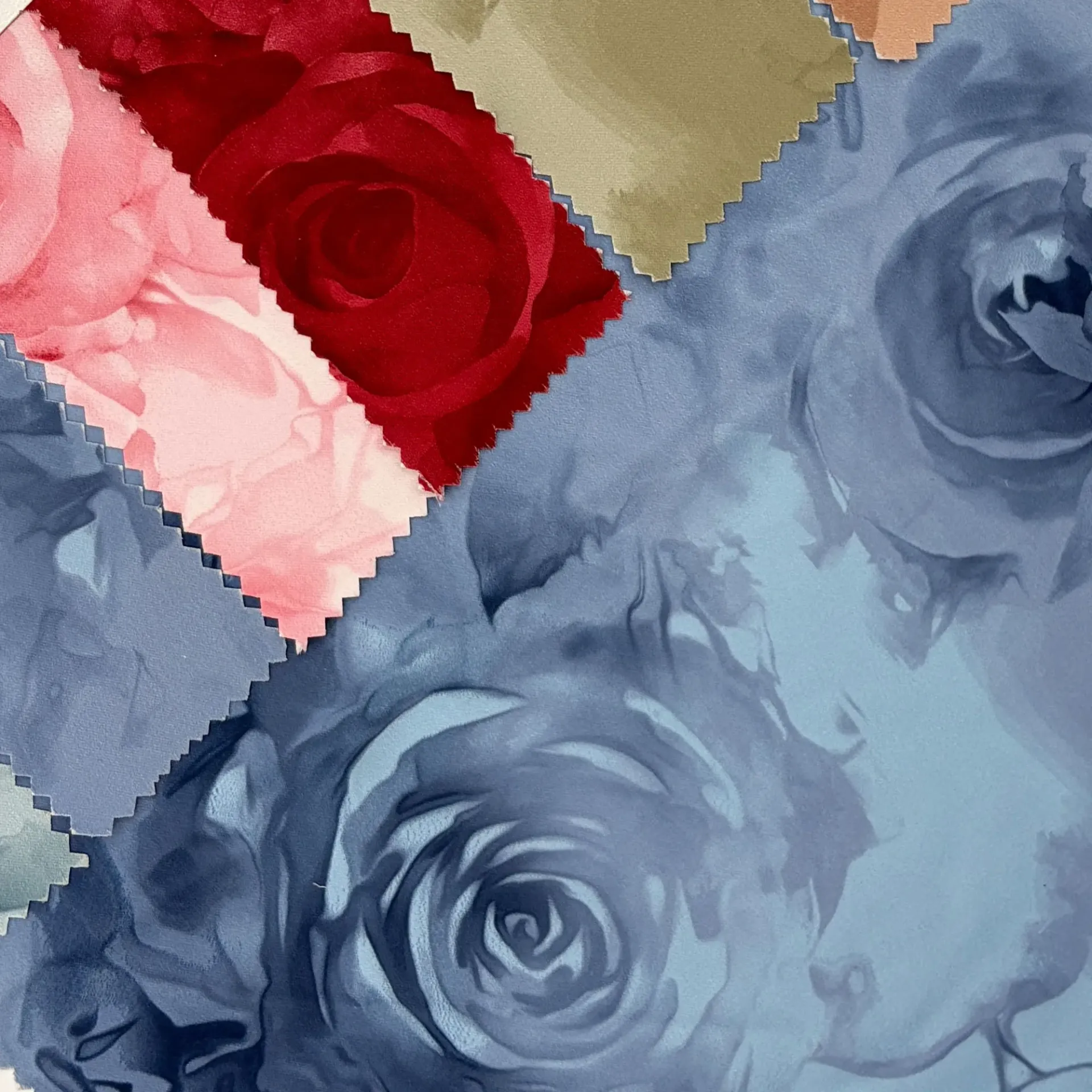 Rose Satin (Dusty Blue)